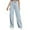 A-Light Blue331, variant on Bibifish Women's Jeans Wide Leg Jeans High Waisted Denim Pants Loose Fit Retro Style Daily Wear Classic Jeans With Classic Pockets