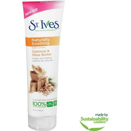 St Ives Naturally Soothing Oatmeal & Shea Butter Body Lotion, 9 fl oz