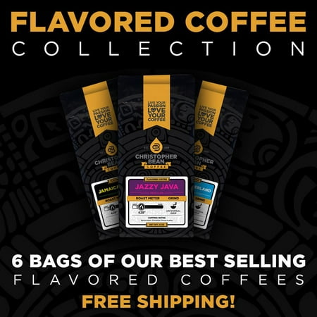 Flavored Coffee Collection 6 Ground Coffee. 6-12 Ounce Bags Of Our Best Flavored