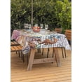 thumbnail image 3 of Outdoor Tablecloth with Umbrella Hole for Patio/Picnic/Party/Camping, Brown Turtle Coastal Waterproof Table Cloth Rectangle Table Cover Washable, Summer Beach Coral Seahorse Ocean Octopus (54"x 80"), 3 of 8