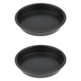 thumbnail image 1 of LOVIVER 2Pcs 15cm PIZZA ROUND TIN TRAY NOVELTY METAL LAP DINNER TEA SERVING Tray, 1 of 8