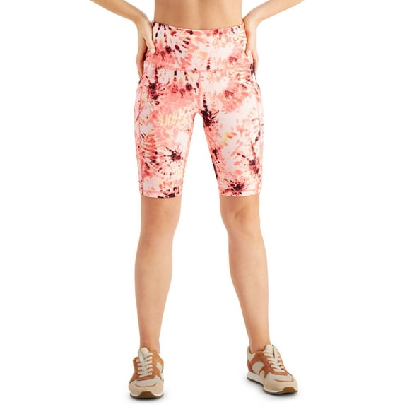 allbrand365 designer Ideology Womens Tie-Dye High-Rise Bike Shorts