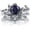 Hexagon Blue Sandstone, variant on Moss Agate Ring 925 Sterling Silver Moss Agate Ring Set Promise Ring Engagement Wedding Jewelry Gift for Women #9