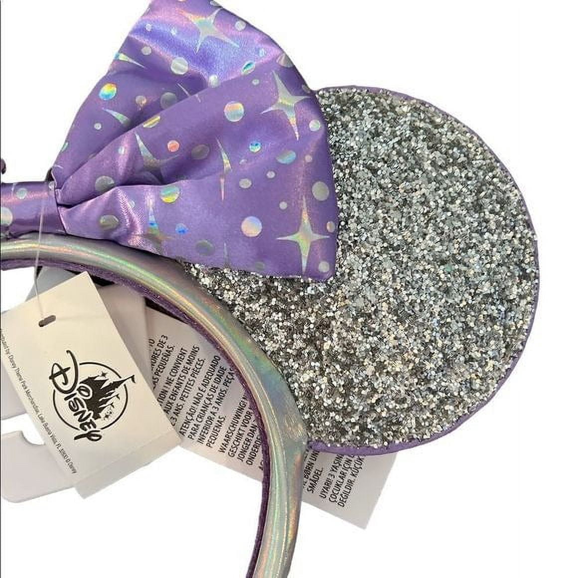 Disney Parks Tomorrowland Celestial Silver & Purple Minnie Mouse Ear Headband s-l400.jpg main image 2