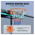 thumbnail image 4 of Basketball Rim - Wall Door Mount Hoop, 18" Heavy Duty Q235 Flex Rim Goal Replacement with Net - Indoor/Outdoor for Kids & Adults, 4 of 7