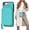Mint Green, variant on Crossbody Wallet Case for iPhone SE 2022/SE 2020/8/7, RFID Blocking PU Leather Zipper Handbag Purse Flip Cover, Kickstand Folio Case with Card Slots Holder Wrist Strap Lanyard 4.7 Inch (Brown)