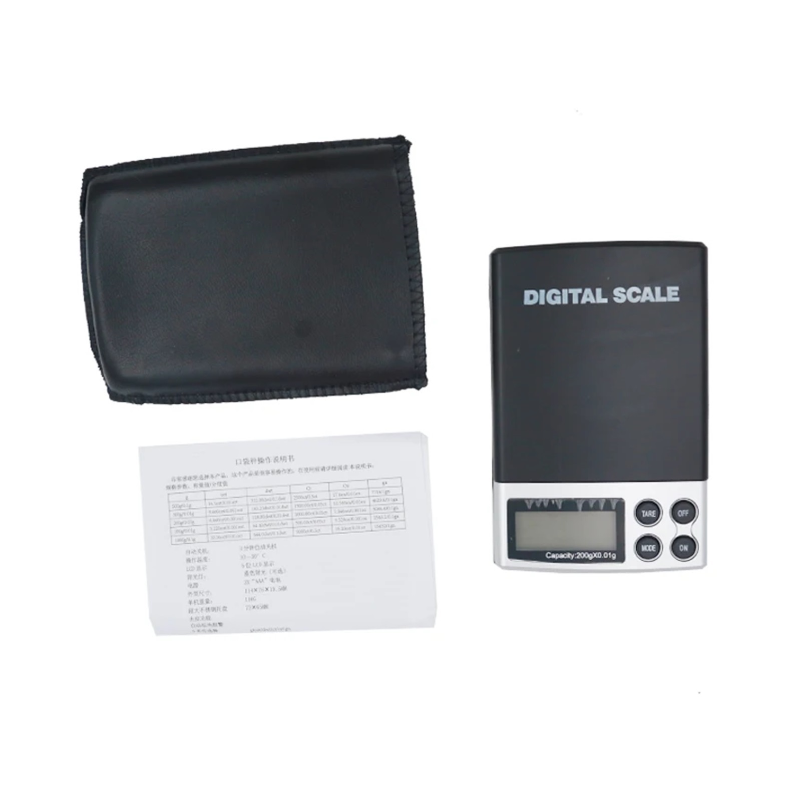 200g X 0.01g Digital Jewelry Scale, Weighing Scales Electronic Pocket Balance Mini Gram With LCD BackLight Weighing Tool ,High Precision