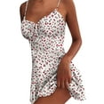 thumbnail image 2 of Women's Summer Boho Floral Short Dress Plus Size Beach Strappy Party Sundress, 2 of 2