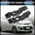 thumbnail image 3 of Soporte de Parachoques Soporte de Parachoques Frontal Montaje para Kia Picanto 2017 ABS Negro 1 Par, 3 of 6