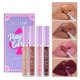 thumbnail image 2 of 2 Juego de lápiz labial mate, 4 colores, lápiz labial líquido con tinte de terciopelo de larga duración, taza antiadherente resistente al agua, brillo de labios, herramienta cosmé, 2 of 5
