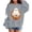 00-Grey#1481, variant on Kiijoy Girls Halloween Graphic Sweatshirt Cute Long Sleeved Pullover, Black, Sizes 2-3T