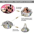 thumbnail image 2 of Fashionable Full-Print Drawstring Cosmetic & Makeup Bag – Large Portable Makeup Organizer with Inner Zipper Pocket & Mesh Compartment, Travel Toiletry Bag for Women, 2 of 5