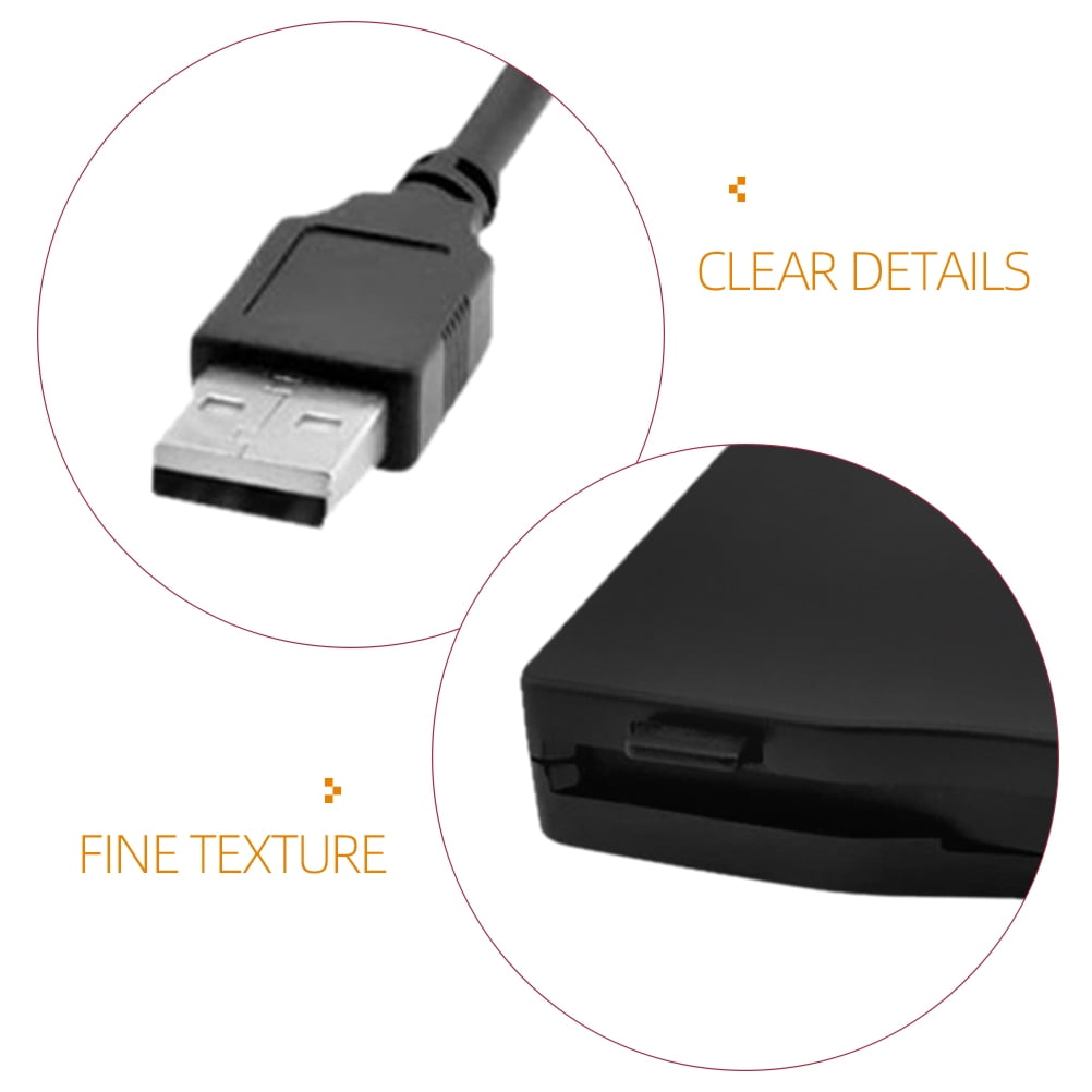 ETEREAUTY External Drive USB 2.0 Floppy Disk Driver Black for Data Transfer 3Pcs