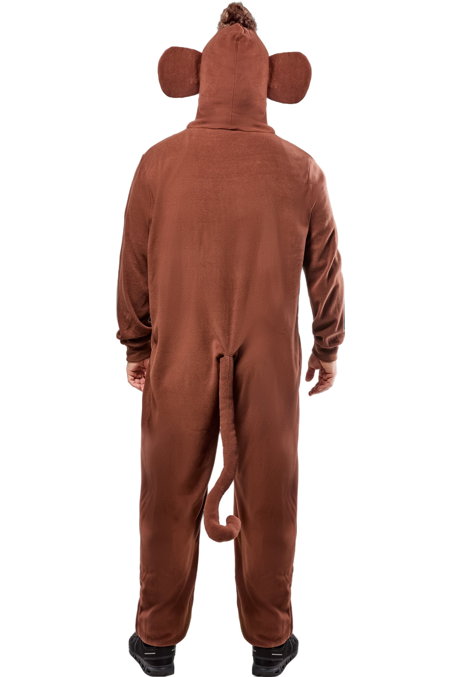 Monkey Jumpsuit Halloween Costume for Adults, Adult Size L (36/42), by Way to Celebrate