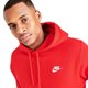 thumbnail image 5 of Sudadera con capucha Nike Sportswear Club Fleece para hombre, color rojo y blanco, 5 of 5