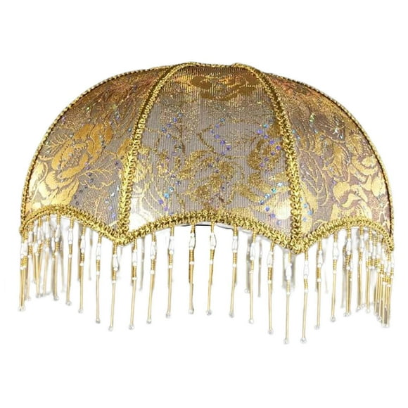Cubierta de Pantalla de lámpara de mesa de cúpula de repuesto jinwen Pantalla de tela Retro Estilo D