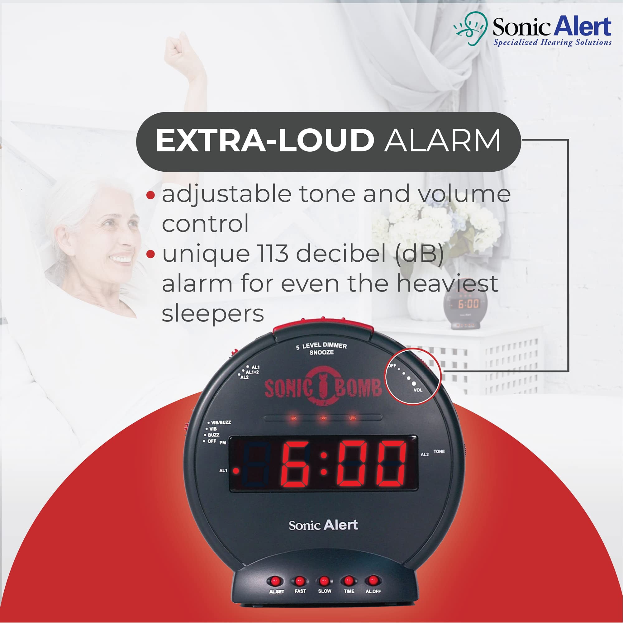 Sonic Bomb Digital Alarm Clock