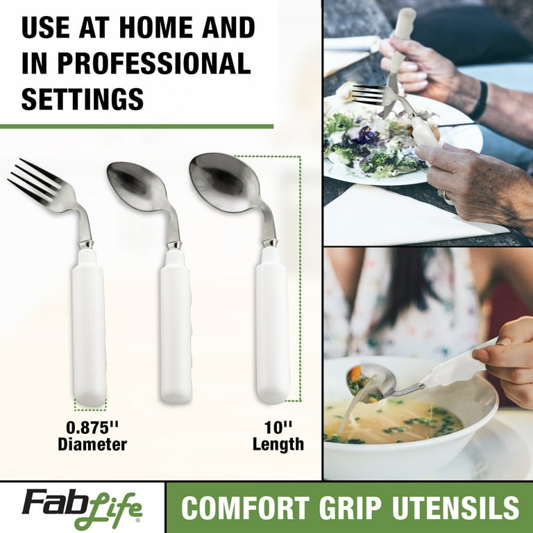 Utensil, comfort grip, 3 oz. Left handed soup spoon Utensil, comfort grip, 3 oz. Left handed soup spoon