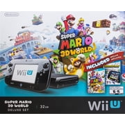 Nintendo Wii U Super Mario 3D World Deluxe Set Game Console 32 GB Nintendoland