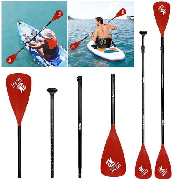 Paddles Doble Extremo Kayak Ajustable 3 Piezas Paddle para () Rojo — free download