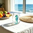 thumbnail image 4 of Artisanal Blue Ringed Octopus Glassware, 3D Octopuses Stemless Glasses, Handcrafted Marine Animal Bar Glass, Coastal Home Decor Gift for Ocean Lovers, 4 of 4