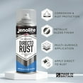thumbnail image 2 of JENOLITE Directorust Spray Paint for Metal - BLUE - Metallic Gloss Finish for Indoor and Outdoor use - Multi-Surface for Metal, Plastic, Ceramic, Wood & Rusted Surfaces - 400ml 13.52fl oz, 2 of 10