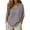 Dark Gray, variant on Cotton Linen Shirts Tops for Women Shirts for Women Button Down V Neck 3/4 Sleeve Casual Henley Blouse Summer Top Gauze Blend Clothing,Blue,XXXL
