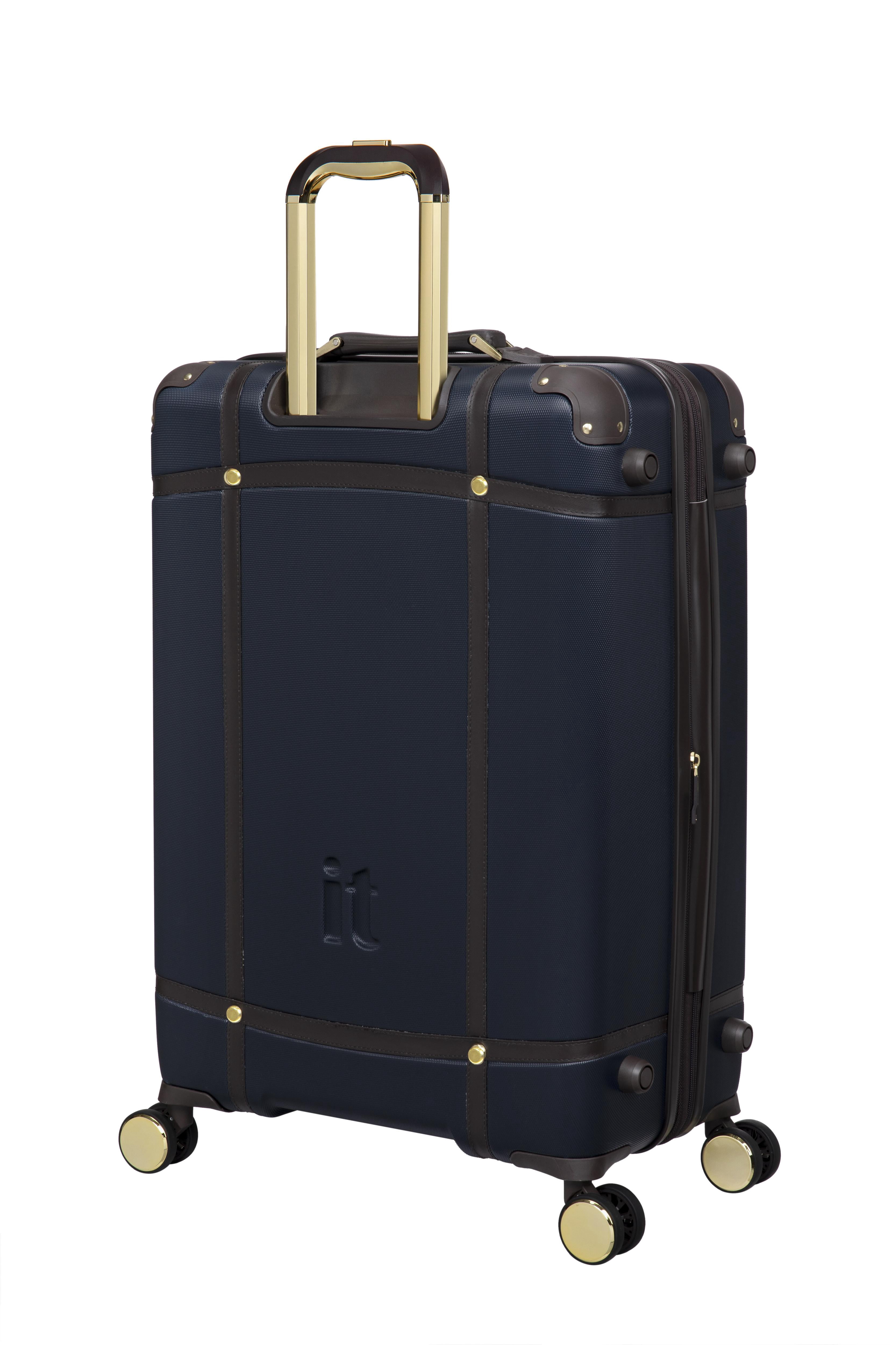 it luggage Superiority 3 Piece Hardside 8 Wheel Expandable Spinner Set, Blueberry