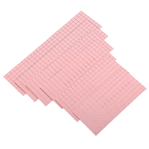 FRCOLOR 4 Bags Mosaic Tiles Color Square Flatback Clear Adhesive Gems Pieces for Wall Crafting Decor