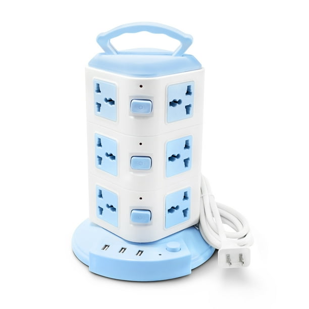 Multicontacto Torre Idea Nuova 12 Contactos 3 Entradas USB Universal