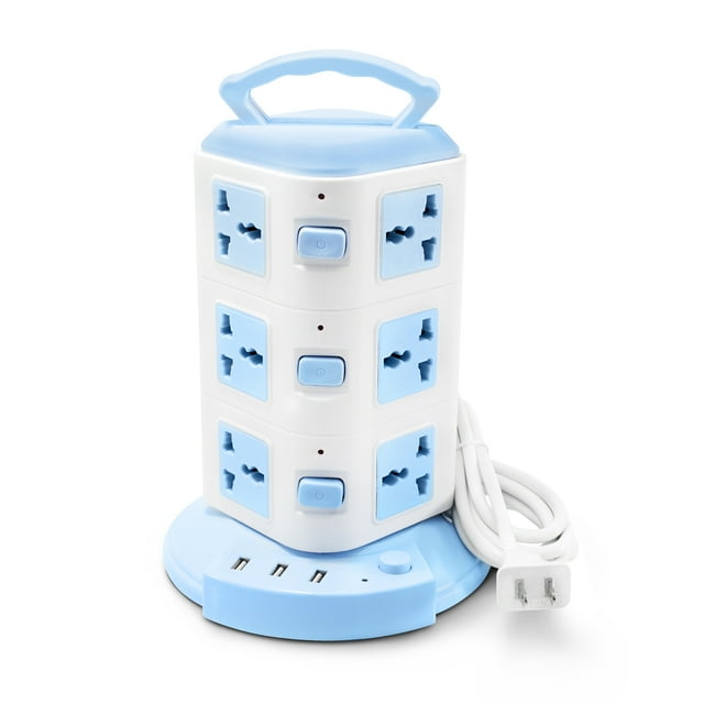 Multicontacto Torre Idea Nuova 12 Contactos 3 Entradas USB Universal