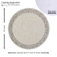 thumbnail image 2 of Ring Bling Embroidered PlacematSize: 14" RoundSet of 2Color: White, 2 of 5