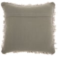 thumbnail image 2 of Nourison Shag Solid Light Grey Decorative Throw Pillow , 20" x 20", 2 of 2