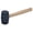 Black, variant on 16 oz Rubber Mallet, White