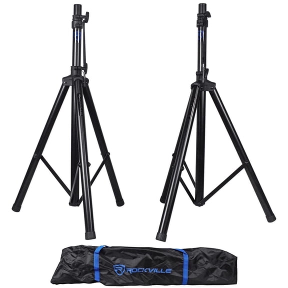 Rockville RVES1 Pair Tripod Speaker Stands 100 lbs Capacity 71 Inch Height