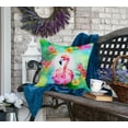 thumbnail image 4 of Carolines Treasures DAC3981PW1818 18 x 18 in. Unisex Hippie Animal Flamingo Polyester Fabric Throw Pillow, 4 of 5