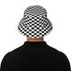 thumbnail image 5 of Balery Black and White Checkerboard Sombreros para el sol para hombre y mujer, sombrero de pescador con UPF 50+, 5 of 6