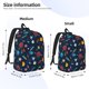 thumbnail image 2 of Easygdp Space Cartoon Mochila de Lona Resistente para Laptop, Compatible con Laptops de 15 a 17 pulgadas, Ideal para Escuela, Trabajo y Viajes-Medium, 2 of 5