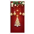 thumbnail image 2 of NWOKYZGH Merry Christmas Banner Xmas Front Door Cover Christmas Tree themed Door Banner Decorations, Merry Christmas and Happy New Year Backdrop for Holiday Party Supplies, 2 of 6