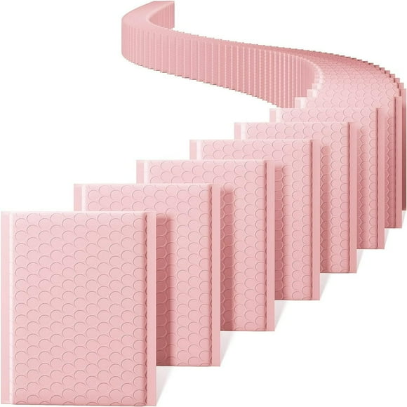 YOPTOP Bubble Mailer 4x8 Inch 50 Pack Waterproof Bubble Mailers Padded Envelopes Self-Seal Shipping bags Cushioning for Shipping Small Items Jewelry Makeup Supplies Packaging Bulk