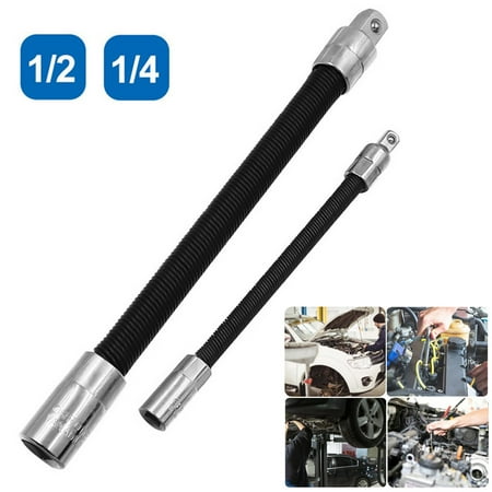

2pcs Flexible Shaft 1/4 1/2 Drive Socket Adapter Extension Bars Extension rod