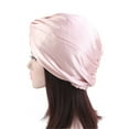 Joykith Satin Silk Sleep Cap For Women Extra Large Reversible Adjustable Satin Cap