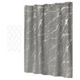 thumbnail image 3 of Cortina de ducha con 12 ganchos, 180 x 180 cm, para baño de hotel Gris, 3 of 8
