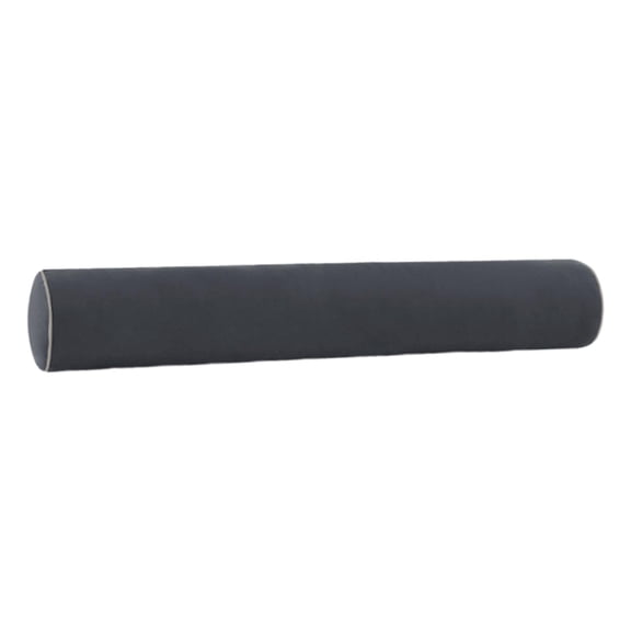 Almohada corporal para adultos, redonda, con rollo cervical y funda extraíble, soporte cervical cilíndrico para quienes duermen de lado, para sala de Negro