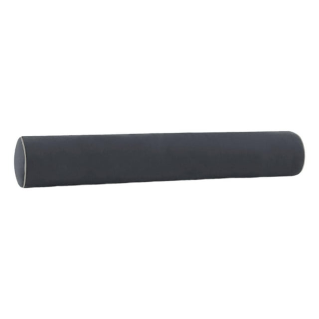 Almohada corporal para adultos, redonda, con rollo cervical y funda extraíble, soporte cervical cilíndrico para quienes duermen de lado, para sala de Negro