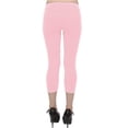 thumbnail image 3 of Vivian's Fashions Capri Leggings - Cotton, Junior Size (Pink, Large), 3 of 3
