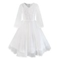 thumbnail image 1 of Robe de Demoiselle d'Honneur Blanche pour Filles 4 Ans, 1 of 7