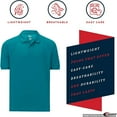 thumbnail image 3 of Premium Boys High Moisture Wicking Polo T Shirts, 3 of 5