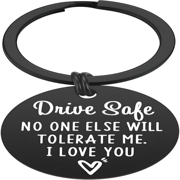 DESIGNICE Valentine's Day Gifts for Him - Drive Safe Keychain Gifts for Boyfriend, Husband from Girlfriend, Wife