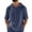 Royal Blue #28, variant on Men's Linen Hoodies Elbow Length Sleeve Pullover Hooded Shirts Summer Causal Beach Vacation Hoodies, S
